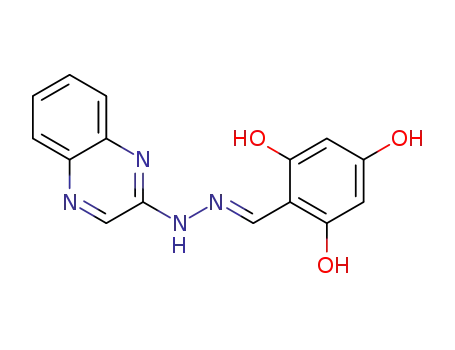 (E)-5-((2-(quinoxalin-2-yl)hydrazono)methyl)benzene-2,4,6-triol