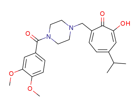 7-[4-(3-(3,4-dimethoxybenzoyl)piperazin-1-yl)methyl]-2-hydroxy-4-isopropyl-2,4,6-cycloheptatrien-1-one