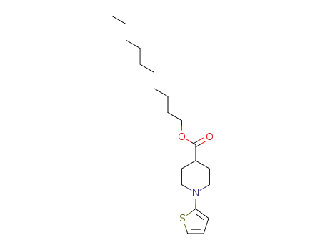 1-thiophen-2-yl-piperidine-4-carboxylic acid decylester