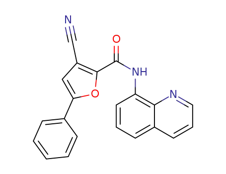 3-cyano-5-phenyl-N-(quinolin-8-yl)furan-2-carboxamide