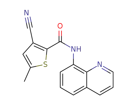 3-cyano-5-methyl-N-(quinolin-8-yl)thiophene-2-carboxamide