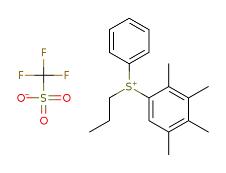 S-phenyl-S-propyl-2,3,4,5-tetramethylphenylsulfonium triflate