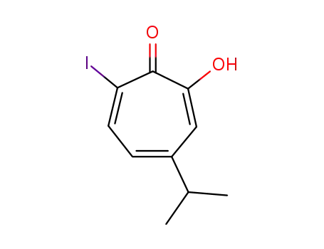 2-hydroxy-3-iodo-6-(propan-2-yl)cyclohepta-2,4,6-trien-1-one