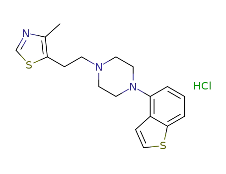 5-(2-(4-(benzo[b]thiophen-4-yl)piperazin-1-yl)ethyl)-4-methylthiazole hydrochloride
