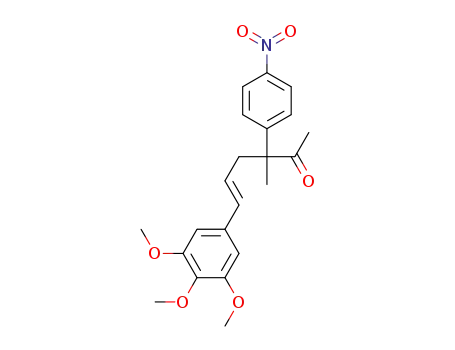 (E)-3-methyl-3-(4-nitrophenyl)-6-(3,4,5-trimethoxyphenyl)hex-5-en-2-one