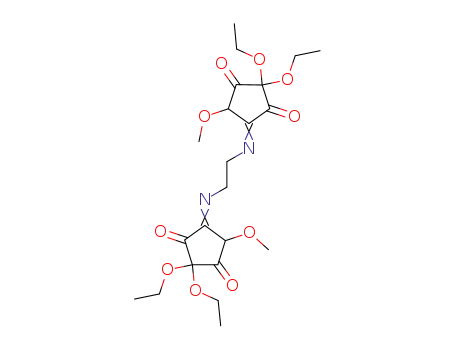 2,2,2',2'-tetraethoxy-5,5'-dimethoxy-4,4-ethanediyldiamino-bis-cyclopent-4-ene-1,3-dione