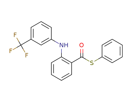 S-phenyl 2-((3-(trifluoromethyl)phenyl)amino)benzothioate