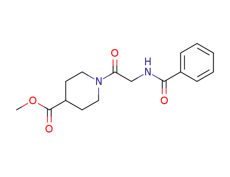 methyl 1-(2-benzamidoacetyl)piperidine-4-carboxylate
