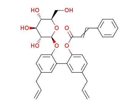 magnolol-4-O-cinnamyl-4'-O- β-D-glucopyranoside