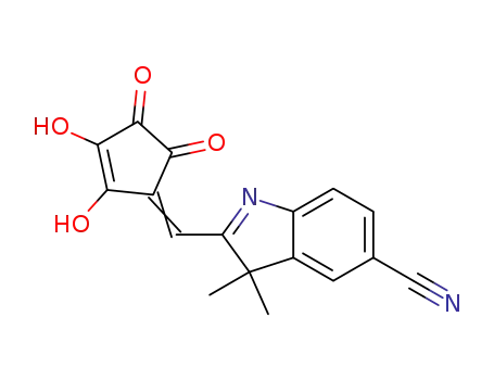 5-((5-cyano-3,3-dimethyl-3H-indol-1-ium-2-yl)methylene)-2-hydroxy-3,4-dioxocyclopent-1-enolate