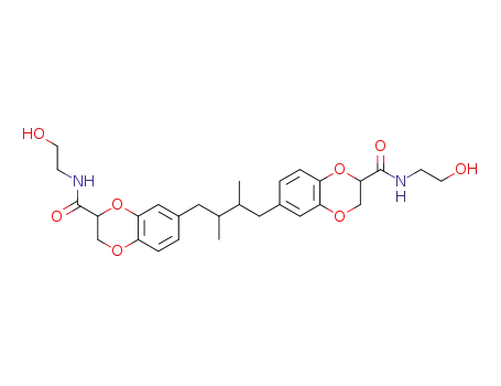 N-(2-hydroxyethyl)-7-(4-(2-((2-hydroxyethyl)carbamoyl)-2,3-dihydrobenzo[b][1,4]dioxin-6-yl)-2,3-dimethylbutyl)-2,3-dihydrobenzo[b][1,4]dioxine-2-carboxamide