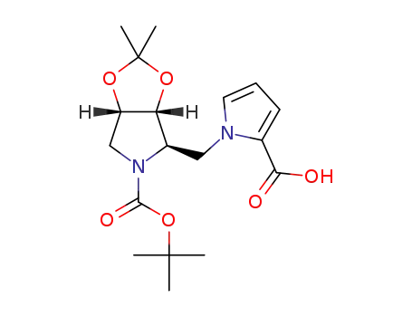 1-{[(3aR,4R,6aS)-5-(tert-butoxycarbonyl)-2,2-dimethyltetrahydro-4H-[1,3]dioxolo[4,5-c]pyrrol-4-yl]methyl}-1H-pyrrole-2-carboxylic acid