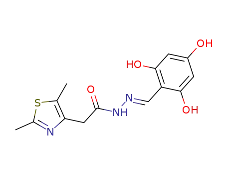 (E)-2-(2,5-dimethyl-1,3-thiazol-4-yl)-N-(2,4,6-trihydroxybenzylidene)acetohydrazide