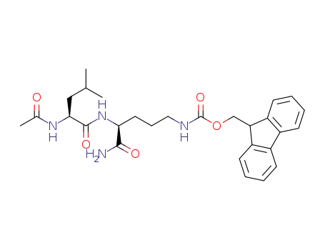 (9H-fluoren-9-yl)methyl ((S)-4-((S)-2-acetamido-4-methylpentanamido)-5-amino-5-oxopentyl)carbamate