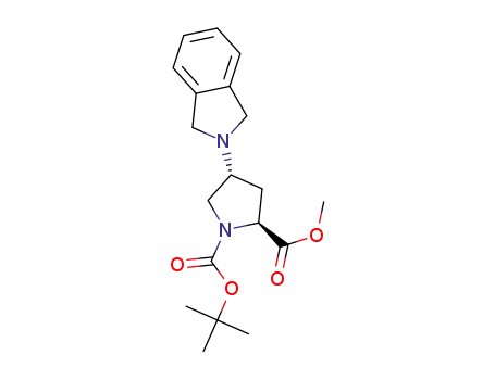 (2S,4R)-4-(1,3-dihydroisoindol-2-yl)-pyrrolidine-1,2-dicarboxylic acid 1-tert-butyl ester 2-methyl ester