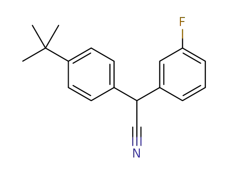 2-(4-(tert-butyl)phenyl)-2-(3-fluorophenyl)acetonitrile
