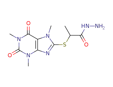 2-(1,3,7-trimethyl-2,6-dioxo-2,3,6,7-tetrahydro-1H-purin-8-ylthio)propanehydrazide