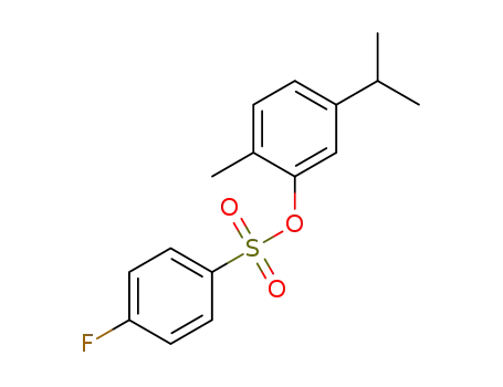 2-methyl-5-isopropylphenyl 4-fluorobenzenesulfonate