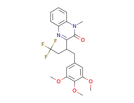 1-methyl-3-(4,4,4-trifluoro-1-(3,4,5-trimethoxyphenyl)-butan-2-yl)quinoxalin-2(1H)-one