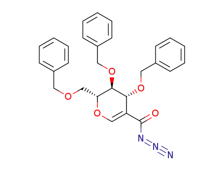 (2R,3S,4R)-3,4-bis(benzyloxy)-2-((benzyloxy)methyl)-3,4-dihydro-2H-pyran-5-carbonyl azide