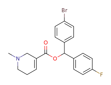 (4-bromophenyl)(4-fluorophenyl)methyl 1-methyl-1,2,5,6-tetrahydropyridine-3-carboxylate