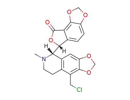 6-(9'-chloromethyl-6'-methyl-5',6',7',8'-tetrahydro-1',3'-dioxolo<4,5-g>isoquinolin-5'-yl)furo<3,4-e>-1,3-benzodioxol-8(6H)-one