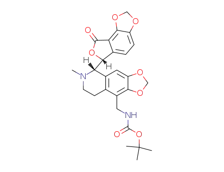[(S)-6-Methyl-5-((R)-8-oxo-6,8-dihydro-furo[3',4':3,4]benzo[1,2-d][1,3]dioxol-6-yl)-5,6,7,8-tetrahydro-[1,3]dioxolo[4,5-g]isoquinolin-9-ylmethyl]-carbamic acid tert-butyl ester