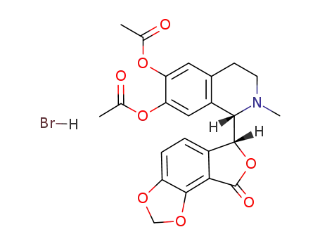 6-(6',7'-diacetoxy-2'-methyl-1',2',3',4'-tetrahydroisoquinolin-1'-yl)furo<3,4-e>-1,3-benzodioxol-8(6H)-one hydrobromide
