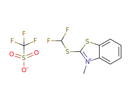 2-((difluoromethyl)thio)-3-methylbenzo[d]thiazol-3-ium trifluoromethanesulfonate