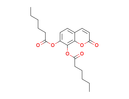 2-oxo-2H-chromene-7,8-diyl dihexanoate