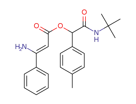 (Z)-2-(tert-butylamino)-1-(4-methylphenyl)-2-oxoethyl 3-amino-3-phenylacrylate