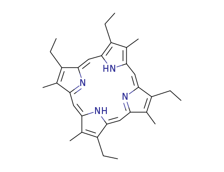 26608-34-4,ETIOPORPHYRIN III,EtioporphyrinIII (6CI,7CI); Porphine, 2,7,12,18-tetraethyl-3,8,13,17-tetramethyl- (8CI);Etioporphyrin; Etioporphyrin 3