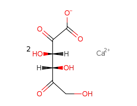 Molecular Structure of 24940-63-4 (calcium bis(hydrogen D-threo-hexo-2,5-diulosonate))