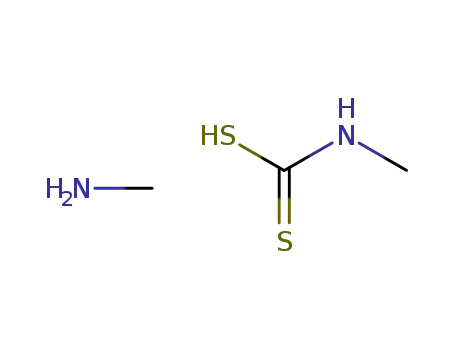 Molecular Structure of 21160-95-2 (N-methyldithiocarbamic acid, compound with methylamine (1:1))