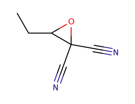 Molecular Structure of 104165-34-6 (2,2-Oxiranedicarbonitrile, 3-ethyl-)