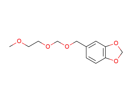 Molecular Structure of 91475-97-7 (1,3-Benzodioxole, 5-[[(2-methoxyethoxy)methoxy]methyl]-)