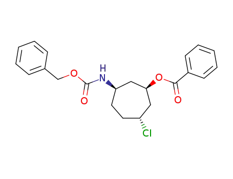 Benzoic acid (1R,3R,6R)-3-benzyloxycarbonylamino-6-chloro-cycloheptyl ester