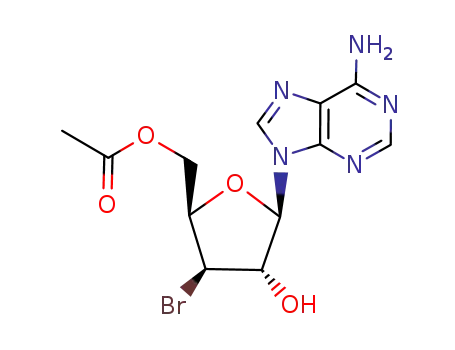 9-(5-O-acetyl-3-bromo-3-deoxy-β-D-xylofuranosyl)adenine