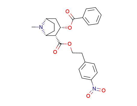 3β-(benzoyloxy)-8-methyl-8-azabicyclo<3.2.1>octane-2β-carboxylic acid (p-nitrophenyl)ethyl ester
