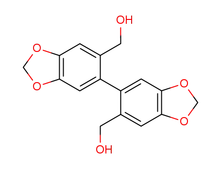 Molecular Structure of 79422-40-5 ([5,5'-Bi-1,3-benzodioxole]-6,6'-dimethanol)