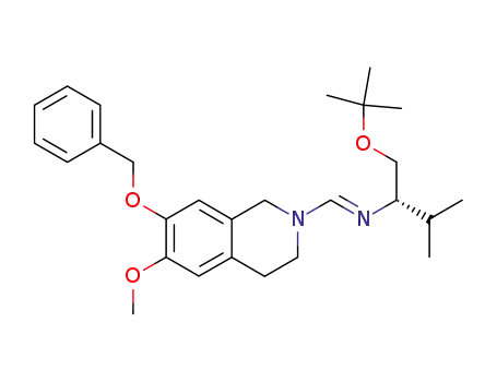 (S)-valinol-tert-butyl ether formamidine of 7-benzyloxy-6-methoxy-1,2,3,4-tetrahydroisoquinoline