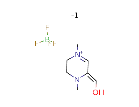 2,3,4,5-tetrahydro-5-(hydroxymethylene)-1,4-dimethylpyrazinium tetrafluoroborate