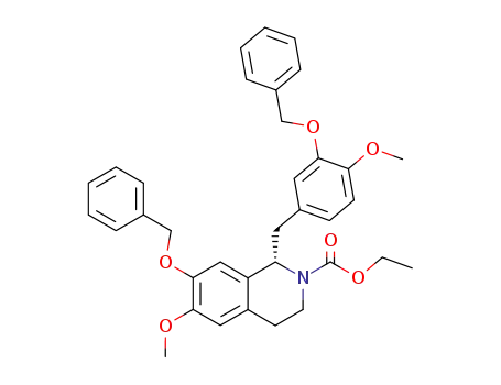 (S)-7-Benzyloxy-1-(3-benzyloxy-4-methoxy-benzyl)-6-methoxy-3,4-dihydro-1H-isoquinoline-2-carboxylic acid ethyl ester