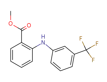 Molecular Structure of 2765-91-5 (methyl 2-{[3-(trifluoromethyl)phenyl]amino}benzoate)