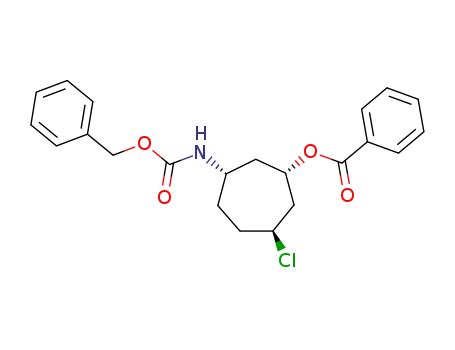 3β-(benzoyloxy)-1β(<(benzyloxy)carbonyl>amino)-5α-chlorocycloheptane
