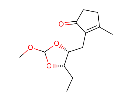 2-((4R,5S)-5-Ethyl-2-methoxy-[1,3]dioxolan-4-ylmethyl)-3-methyl-cyclopent-2-enone