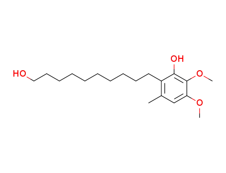Molecular Structure of 77712-29-9 (10-(2-Hydroxy-3,4-dimethoxy-6-methylphenyl)decan-1-ol)
