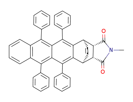 N-methyl ethano-1,4 dihydro-1,4 tetraphenyl-5,6,11,12 naphtacene dicarboximide-13,14 (exo)