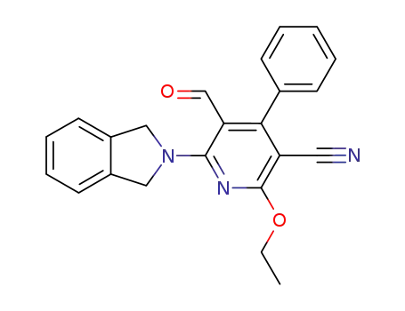 6-(1,3-Dihydro-isoindol-2-yl)-2-ethoxy-5-formyl-4-phenyl-nicotinonitrile