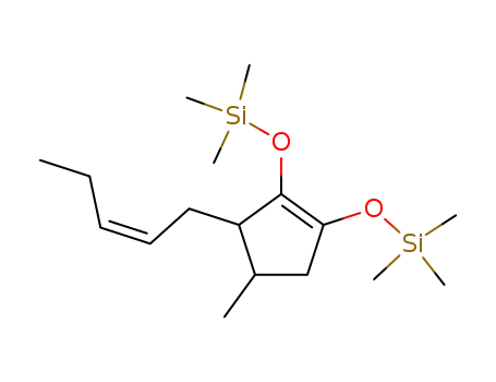 4-Methyl-3-((Z)-pent-2-enyl)-1,2-bis-trimethylsilanyloxy-cyclopentene